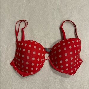 Victorias Secret Body by Victoria Lined Demi Bra Polka Dot Size 36D